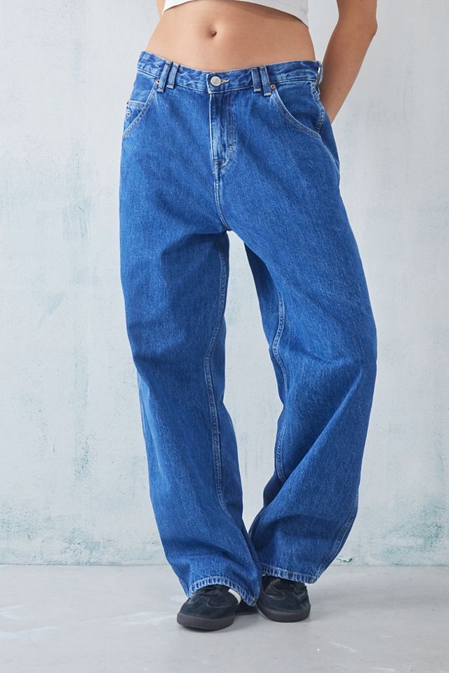 Jeans baggy taille basse Tommy Hilfiger à marguerites bleu moyen #1