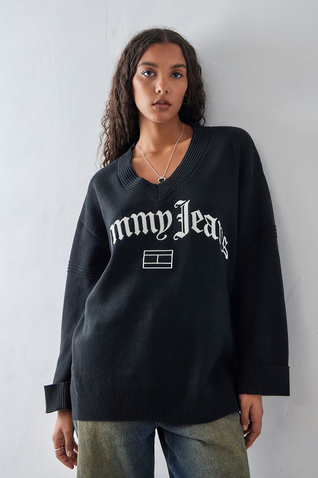 Tommy Hilfiger - Pull en maille grunge noir #2