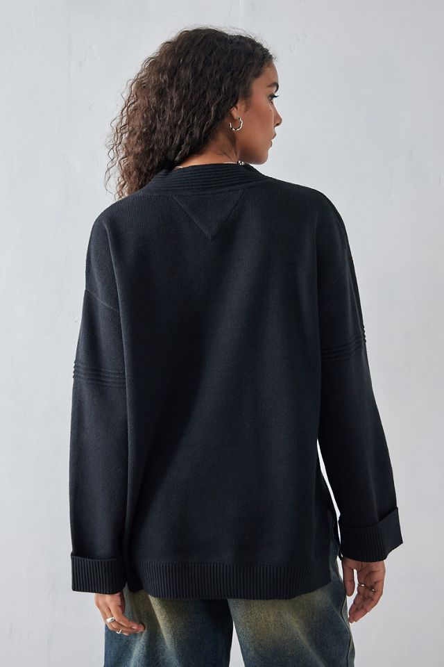 Tommy Hilfiger - Pull en maille grunge noir #3