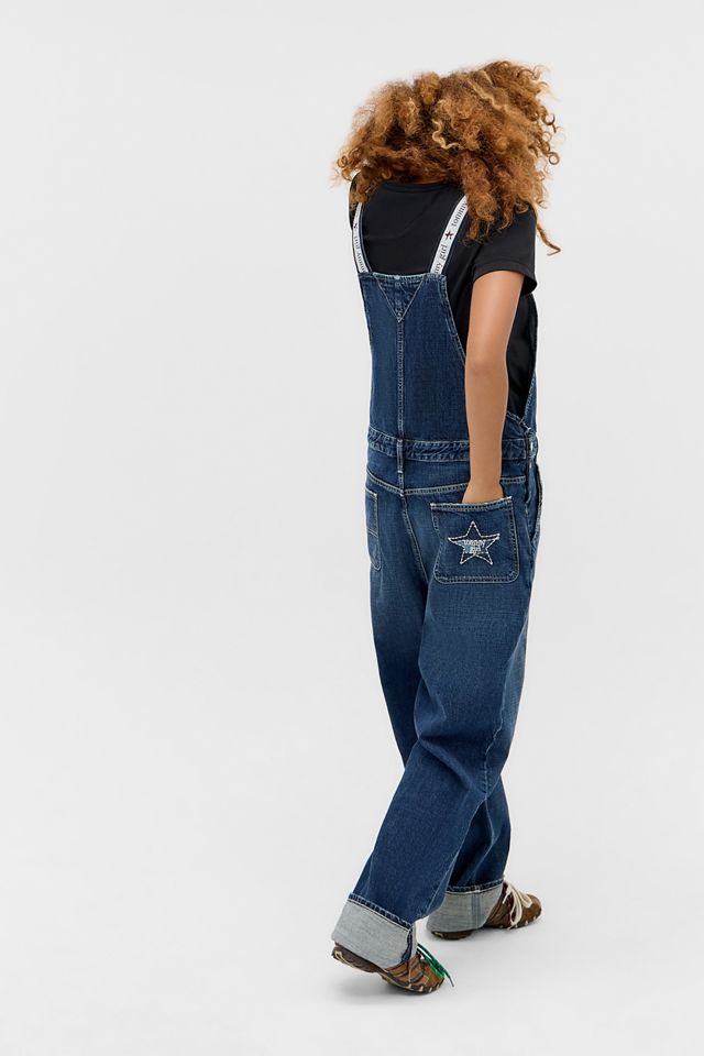 Salopette en denim Tommy Girl avec logo sur ruban #3