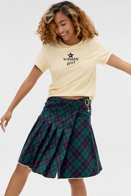 Tommy Hilfiger Tartan Pleated Skirt