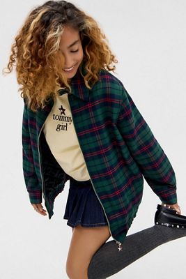 Tommy Girl Tartan Padded Jacket
