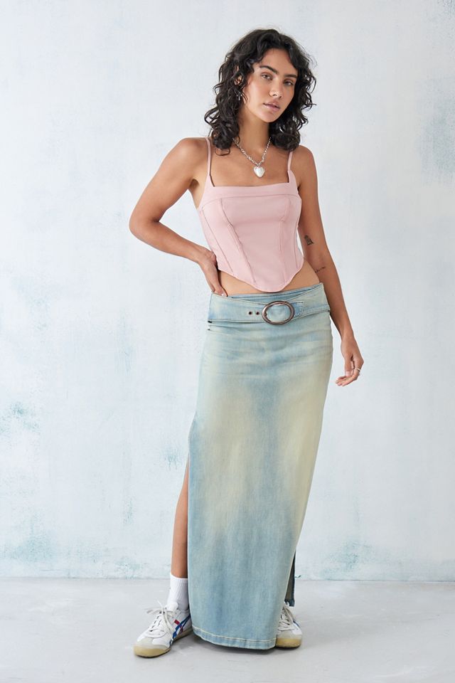 Wavey Pink Bengaline Corset  #2