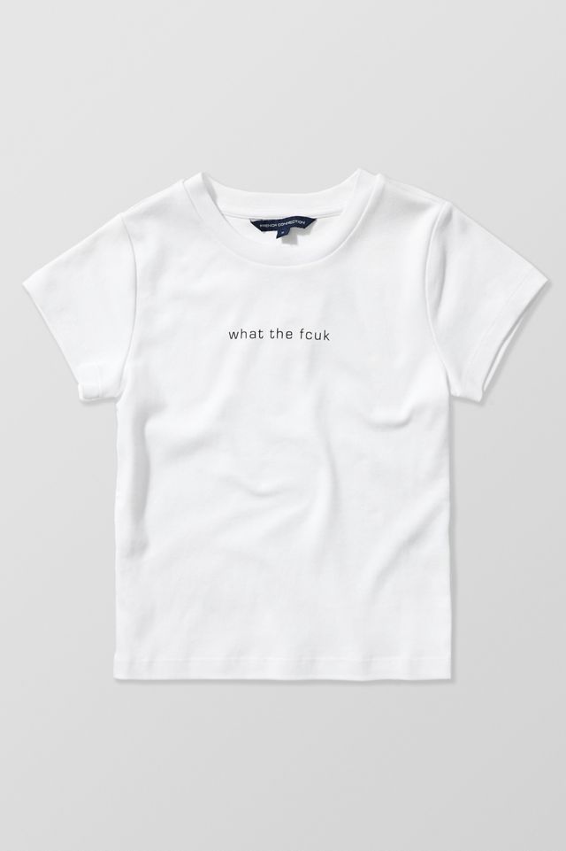 FCUK - T-shirt court What The Fcuk, exclusivité UO #6
