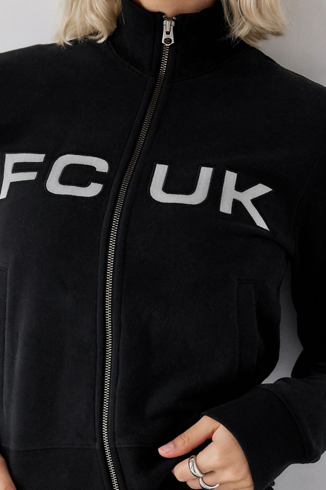 FCUK UO Exclusive Black ZipUp Track Jacket Urban Outfitters UK