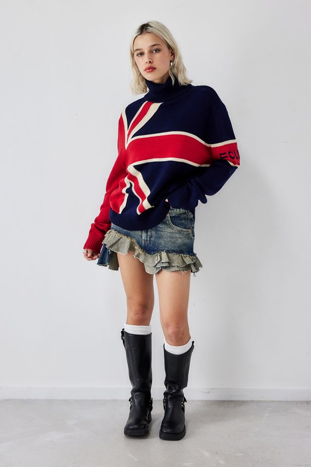 FCUK UO Exclusive Jersey de cuello vuelto con bandera #1