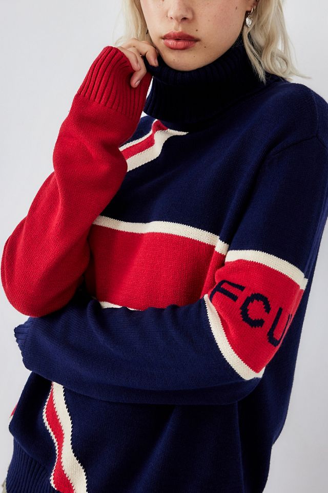 FCUK UO Exclusive Jersey de cuello vuelto con bandera #2