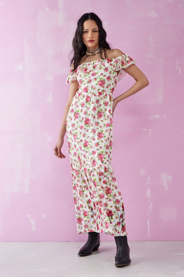 Betsey Johnson Vestido Maxi de Sobrecarga Floral  #1