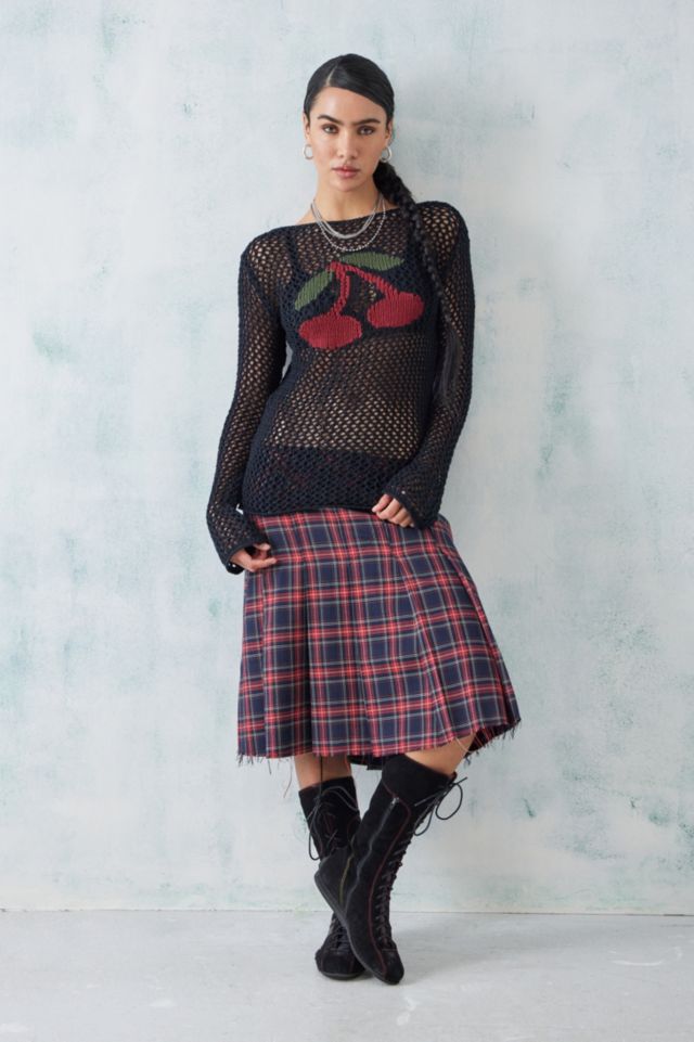 Minga London Cerise Open Knit Jumper #2