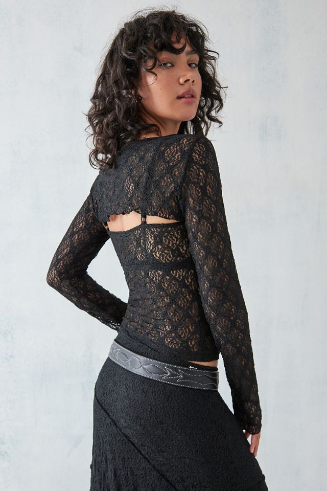 Minga London Dahlia Lace Shrug & Cami Set #3