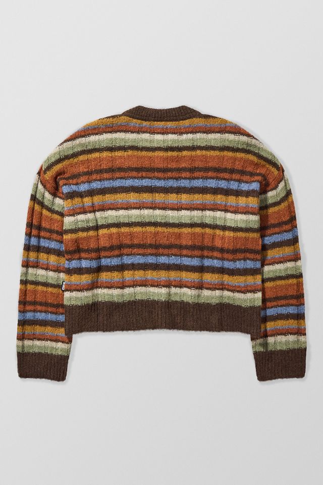 Minga Gestreifter Gerippter Pullover #5