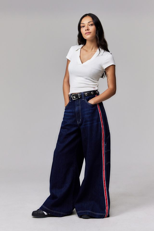 Minga London Stripe Wide-Leg Jeans #2