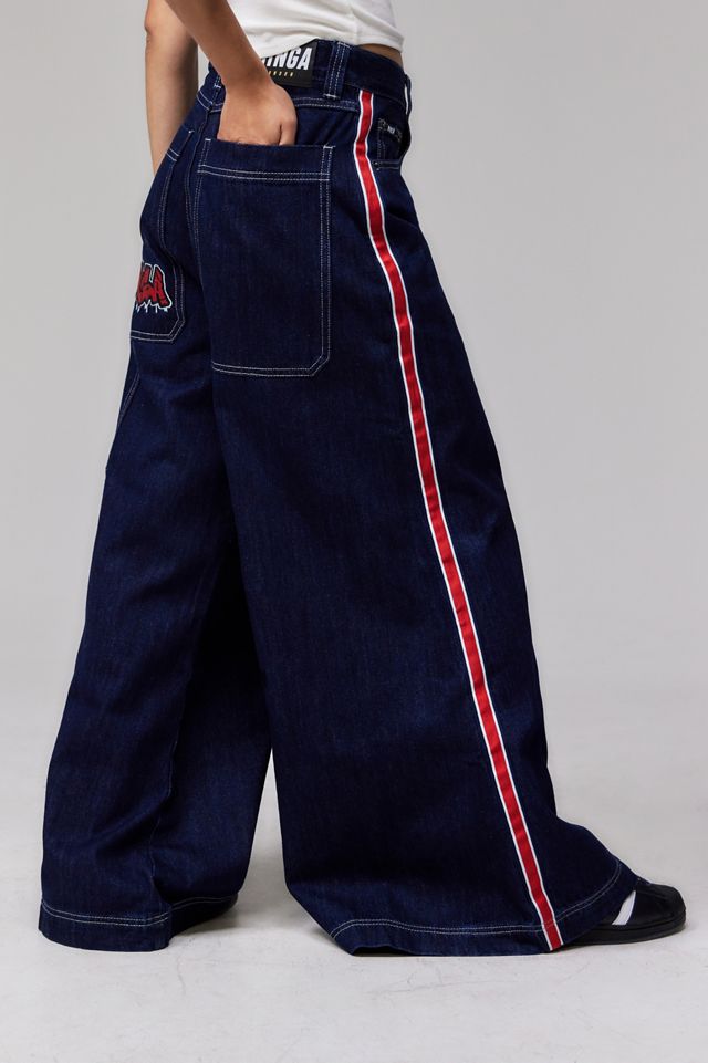 Minga London Stripe Wide-Leg Jeans #3