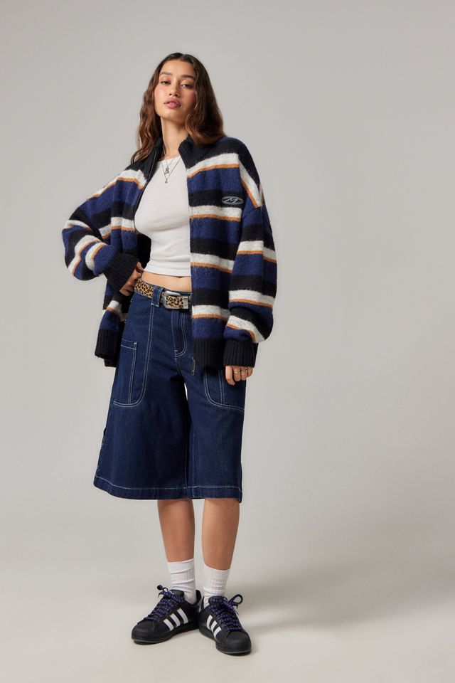 Minga London Blue Striped Zip-Up Cardigan #2