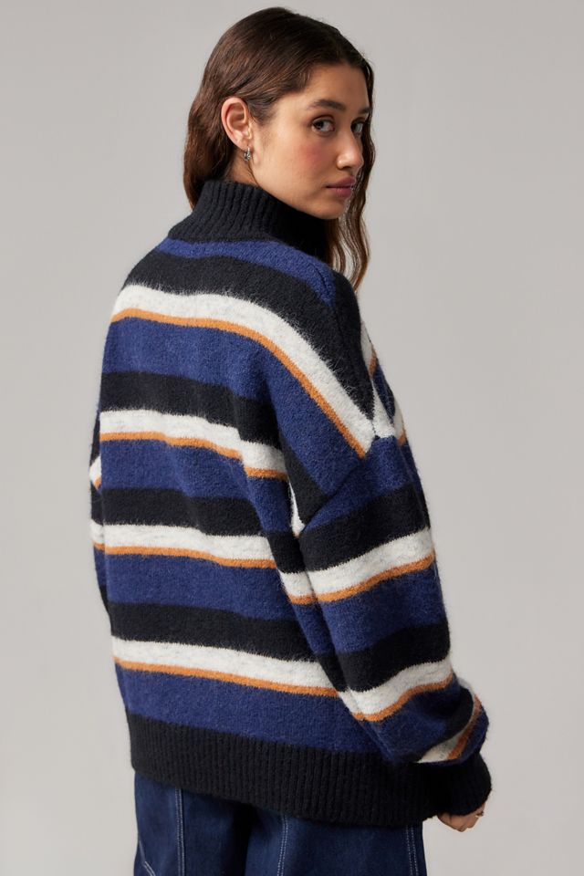 Minga London Blue Striped Zip-Up Cardigan #3