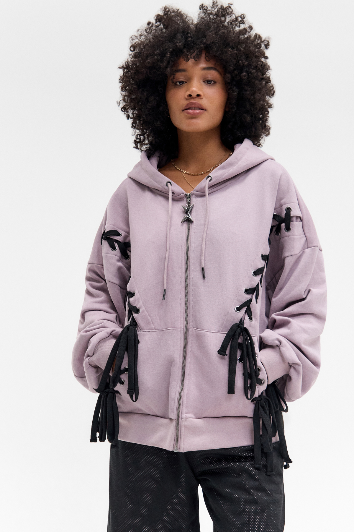 Minga London Lace Zip Hoodie
