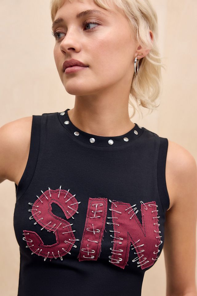 Minga London Sin Patch Pin Top #1
