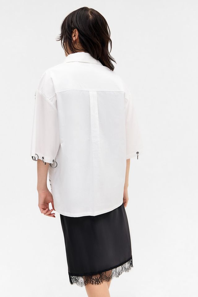Minga London White Script Shirt #3