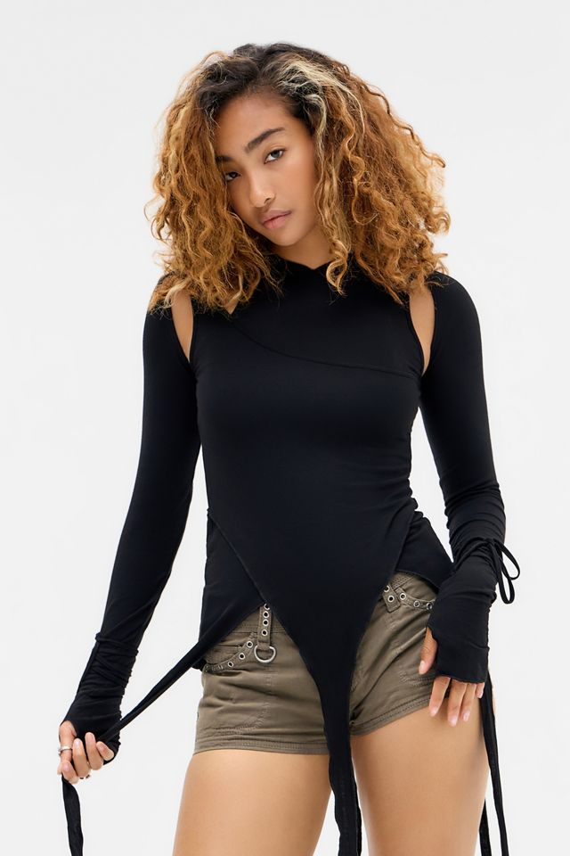 Minga London Maglia con cappuccio Klyx Cut-Out #1