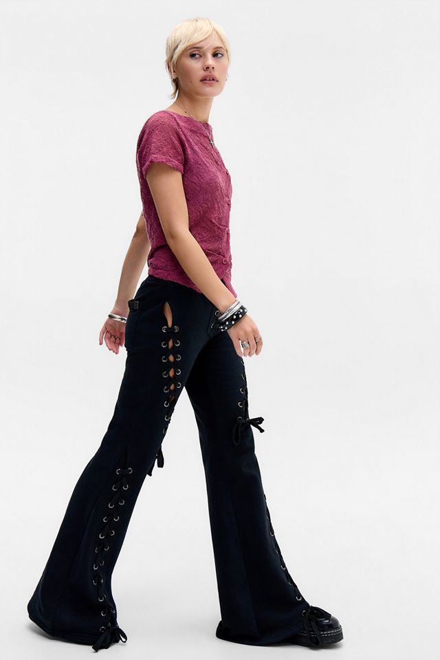 Minga London Pantaloni da Jogging Svasati con Allacciatura Divine Rise #1