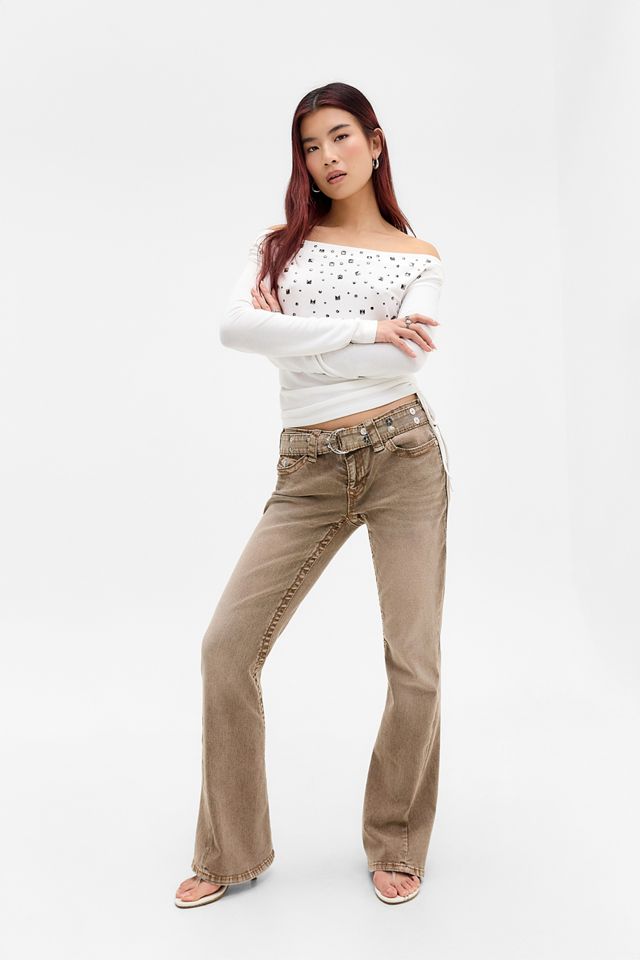 Minga London Top Romi Bianco Sporco con Borchie Miste #1