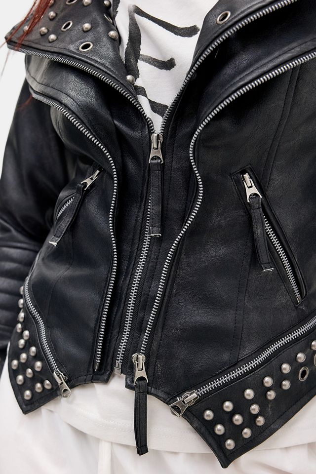 Minga London Giacca Nera in Ecopelle Bad Habits #2