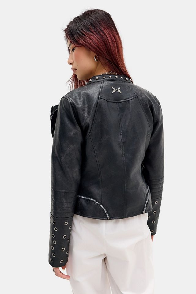 Minga London Giacca Nera in Ecopelle Bad Habits #3