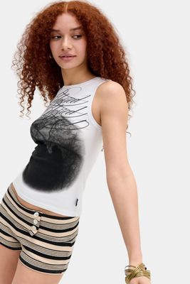 Minga London White Blessed Angel Tank Top