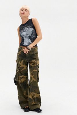 Minga London Schwarzes Lost Dreams Engel Grafik Muskelshirt