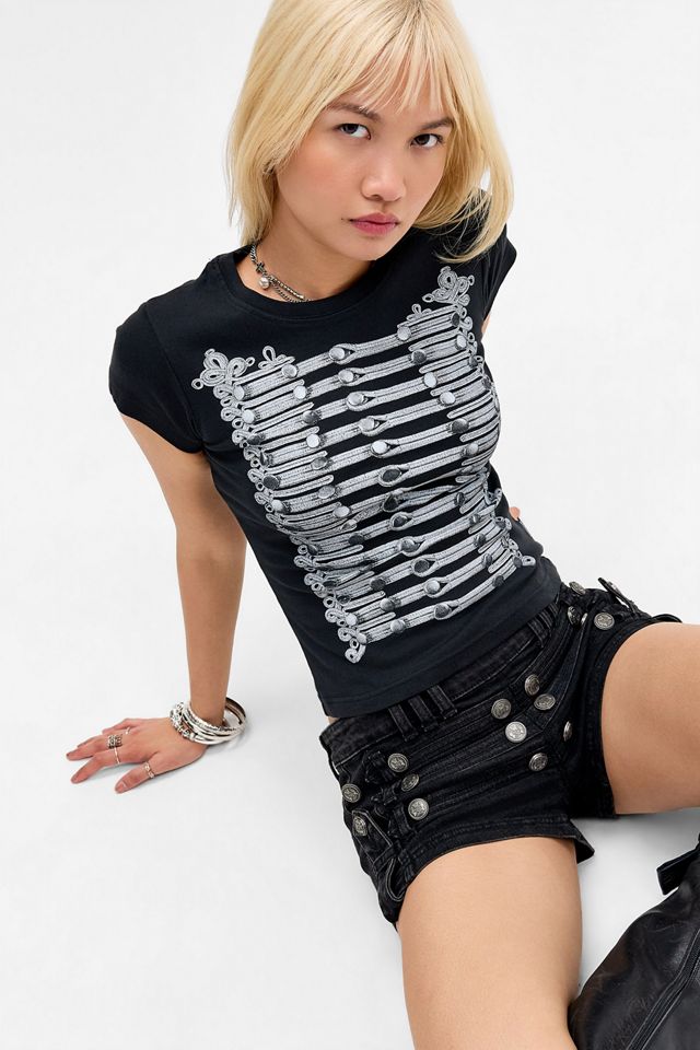 Minga London T-shirt Baby a Maniche Corte Nera Valor #1