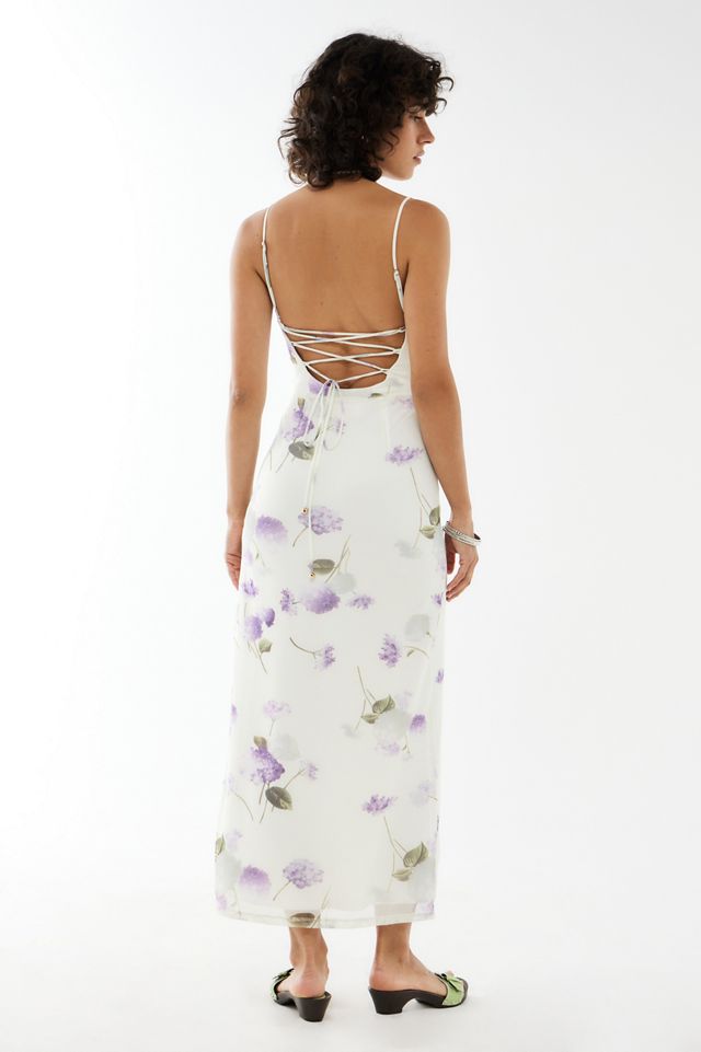 Kiss The Sky White Floral Maxi Dress #1