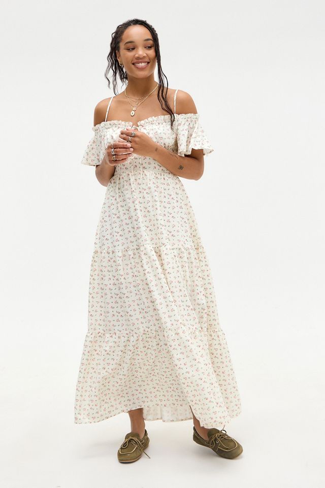 Kiss The Sky UO Exclusive Rosen-Maxikleid #1