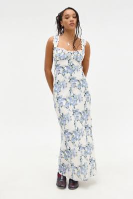 Sardinia Maxi Dress - Blue XS at Urban Outfitters - Kiss The Sky - Modalova
