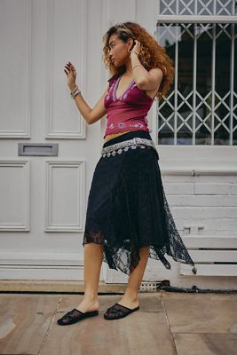 Kiss The Sky Marais Sliced Midi Skirt