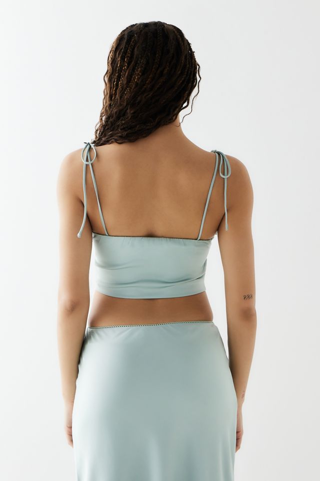 Love Triangle Spring Embroidered Satin Bodice #3