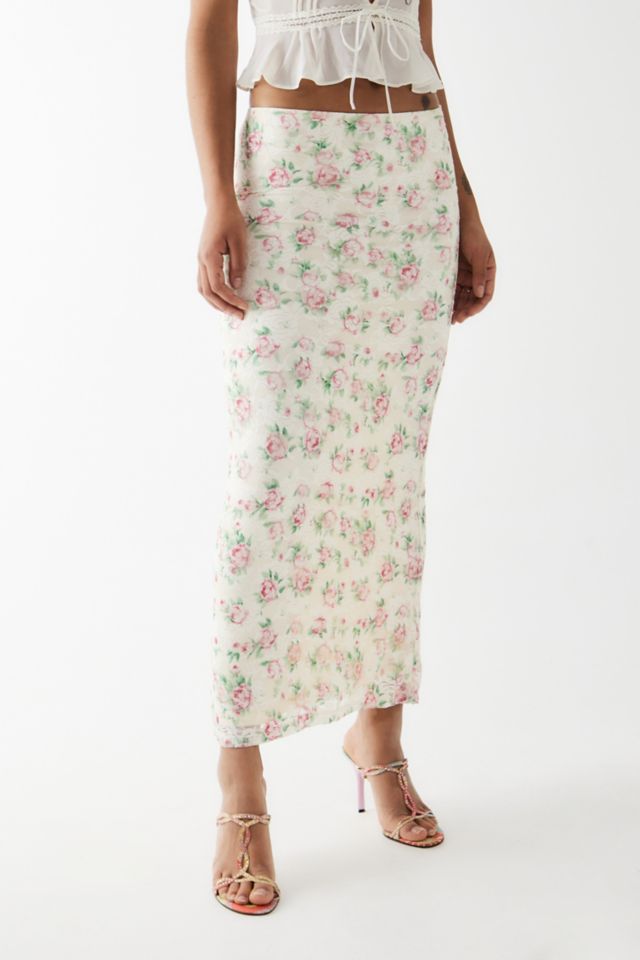 Love Triangle Lila Lace Maxi Skirt | Urban Outfitters UK