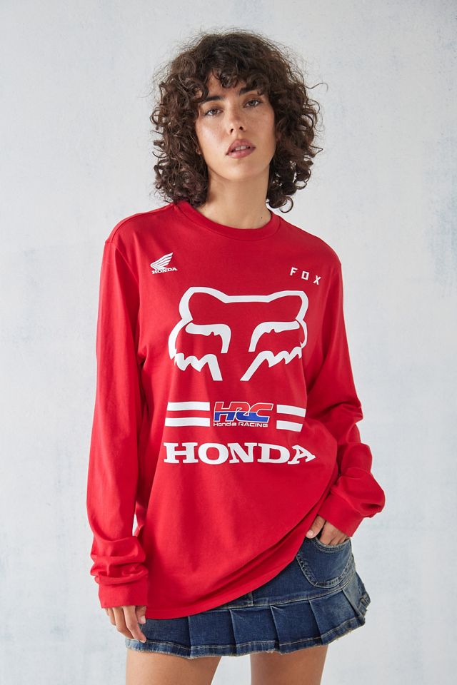 CAMISETA INFANTIL FOX X HONDA ROJA