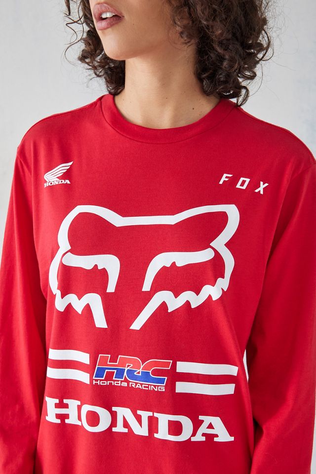 Fox x Honda II camiseta roja premium racing #1