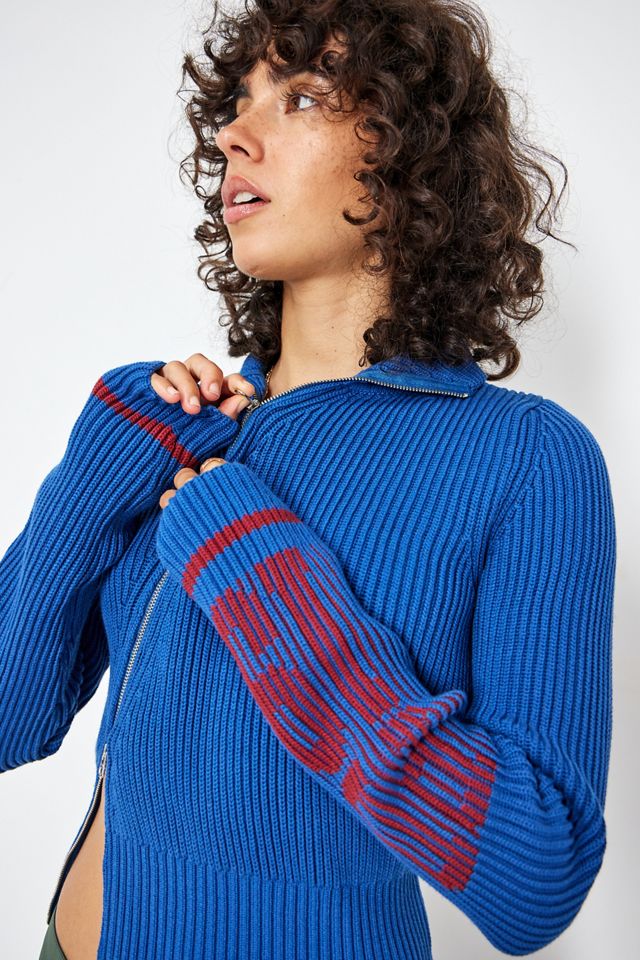 Peachy Den Home The Kirby Ribbed Zip-Up Track Top #1