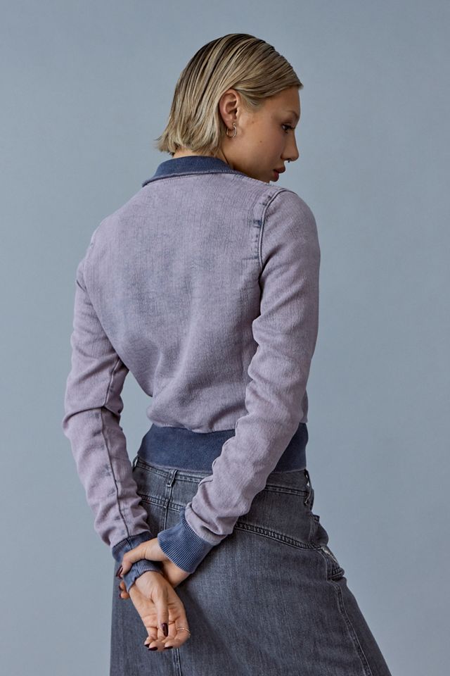 Diesel Pink Tint D-Emy-Ne Zip-Up Track Top  #3