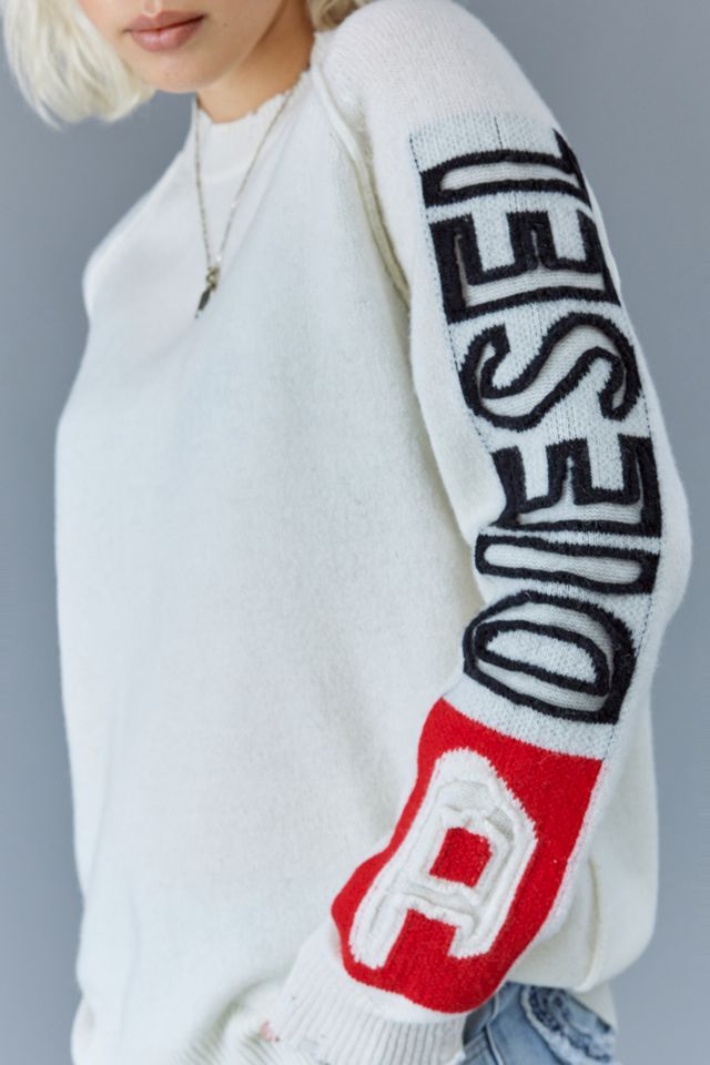 Diesel K-Saria Intarsia Logo Stitch Knit Jumper | Urban Outfitters UK