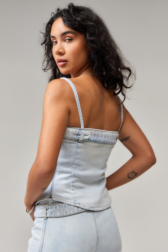 Diesel De-Lucy-S Denim Tank Top | Urban Outfitters UK