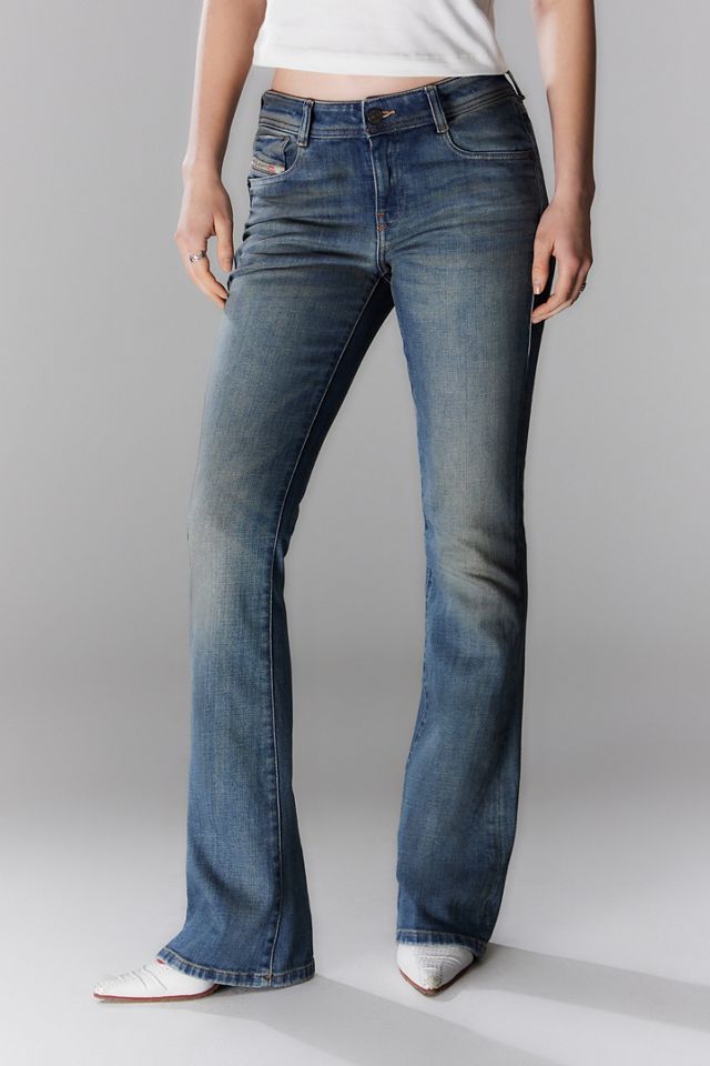 1969 D-Ebbey Woman: Bootcut low waist Jeans, dark blue