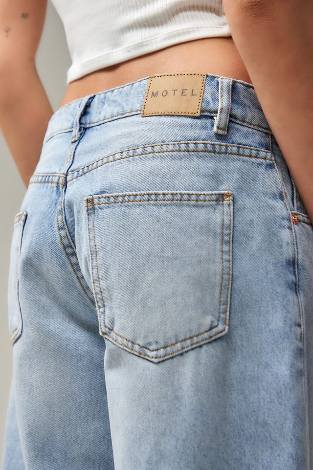 Motel Low Rise Light Wash Jeans | Urban Outfitters UK