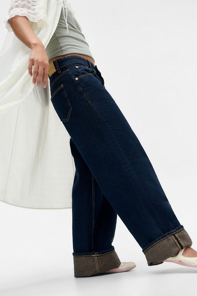 Motel Dark Denim Low Rise Parallel Jeans #6