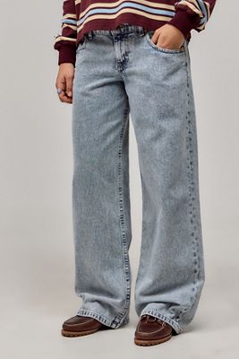 Indigo Extra Wide Low Rise Jeans