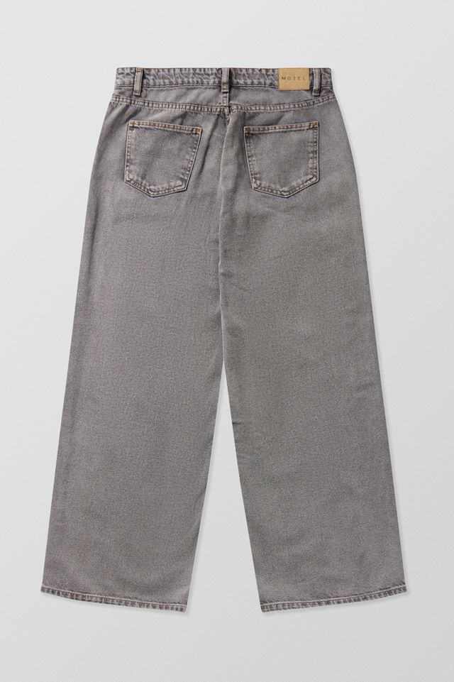 Motel Washed Denim Low-Rise Roomy Jeans #5