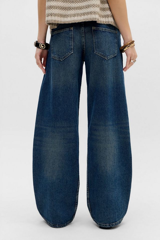 Jeans de Pierna Ancha Paralelos de Tiro Bajo Motel #4