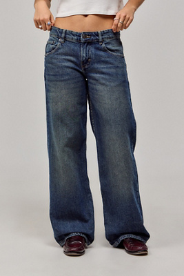 Jeans taille basse coupe large parallèle en taille: 26 - Motel - Modalova