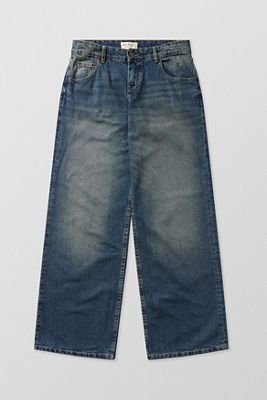 Motel Jeans mit tiefem Bund und parallelem Wide Leg